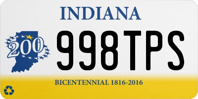 IN license plate 998TPS