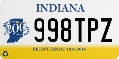 IN license plate 998TPZ