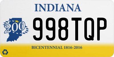 IN license plate 998TQP