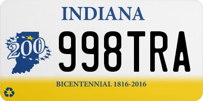 IN license plate 998TRA