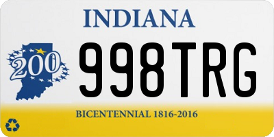 IN license plate 998TRG