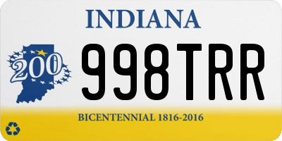 IN license plate 998TRR