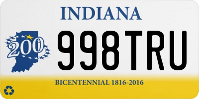 IN license plate 998TRU