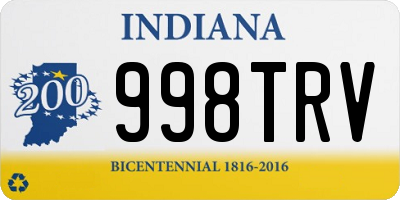 IN license plate 998TRV