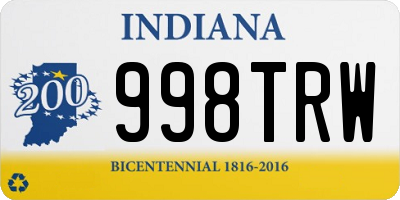 IN license plate 998TRW