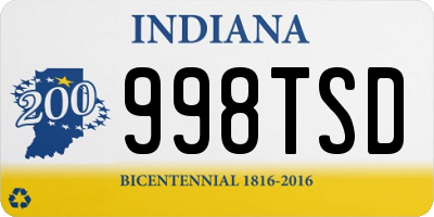 IN license plate 998TSD