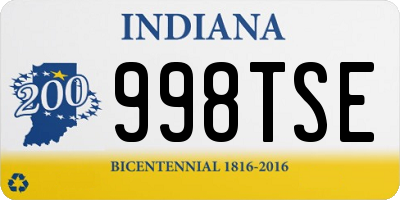 IN license plate 998TSE