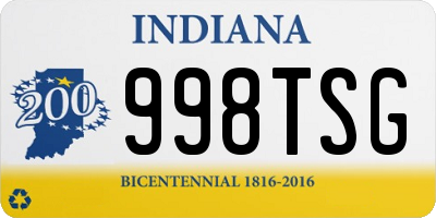 IN license plate 998TSG