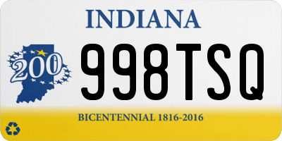 IN license plate 998TSQ