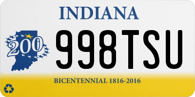 IN license plate 998TSU