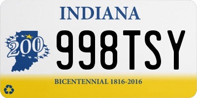 IN license plate 998TSY