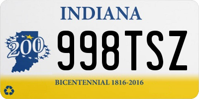 IN license plate 998TSZ