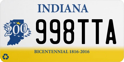 IN license plate 998TTA