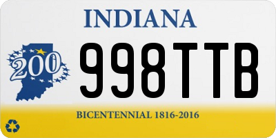 IN license plate 998TTB