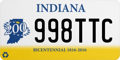 IN license plate 998TTC