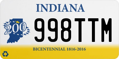 IN license plate 998TTM