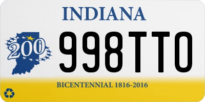 IN license plate 998TTO