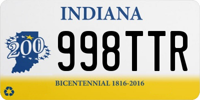 IN license plate 998TTR