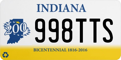 IN license plate 998TTS