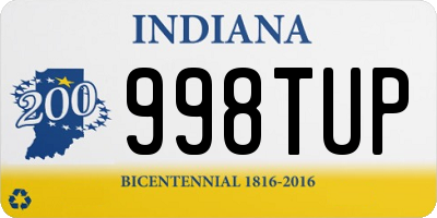 IN license plate 998TUP