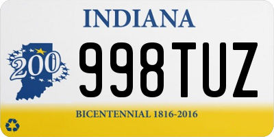 IN license plate 998TUZ