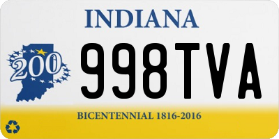 IN license plate 998TVA
