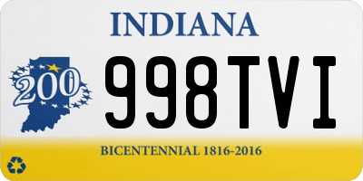 IN license plate 998TVI