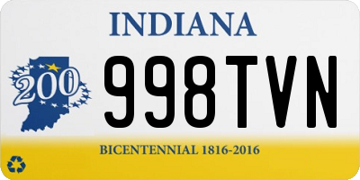 IN license plate 998TVN