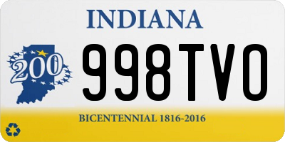 IN license plate 998TVO