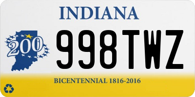 IN license plate 998TWZ