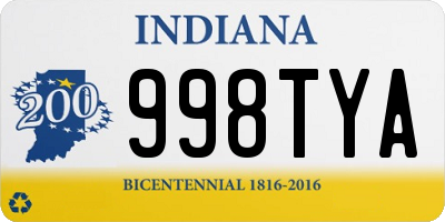 IN license plate 998TYA