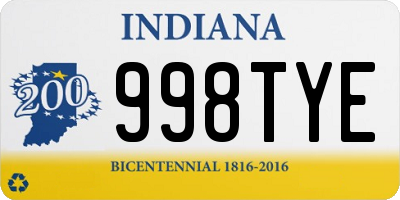 IN license plate 998TYE