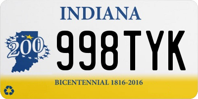 IN license plate 998TYK