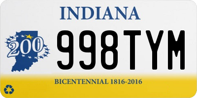 IN license plate 998TYM