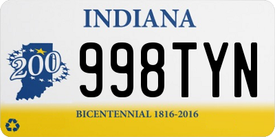 IN license plate 998TYN