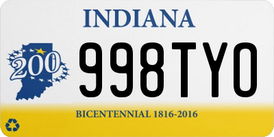 IN license plate 998TYO