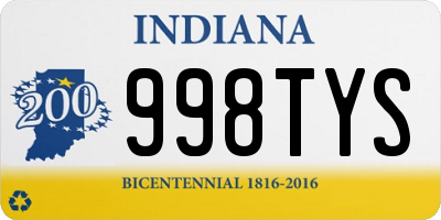 IN license plate 998TYS