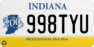 IN license plate 998TYU