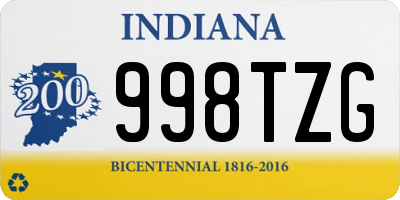 IN license plate 998TZG