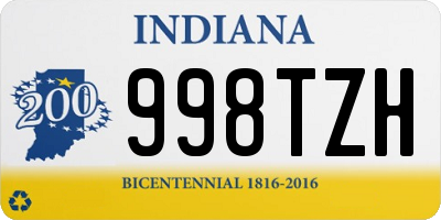 IN license plate 998TZH