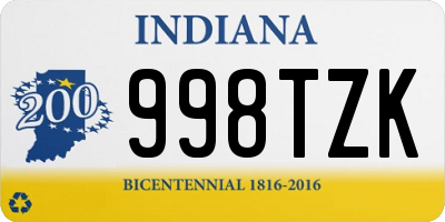 IN license plate 998TZK