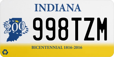 IN license plate 998TZM