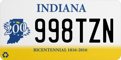 IN license plate 998TZN