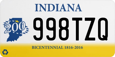 IN license plate 998TZQ