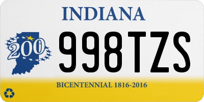 IN license plate 998TZS