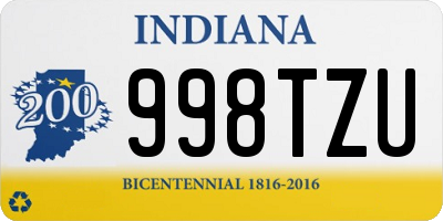 IN license plate 998TZU