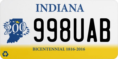 IN license plate 998UAB