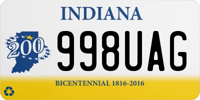 IN license plate 998UAG