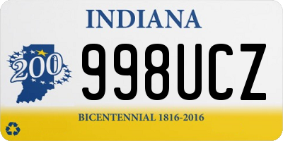 IN license plate 998UCZ