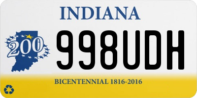 IN license plate 998UDH